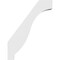 Ekena Millwork 3-in. W x 18-in. D x 24-in. H Baker Architectural Grade PVC Knee Brace BRCP03X18X24BKR - alternate 6